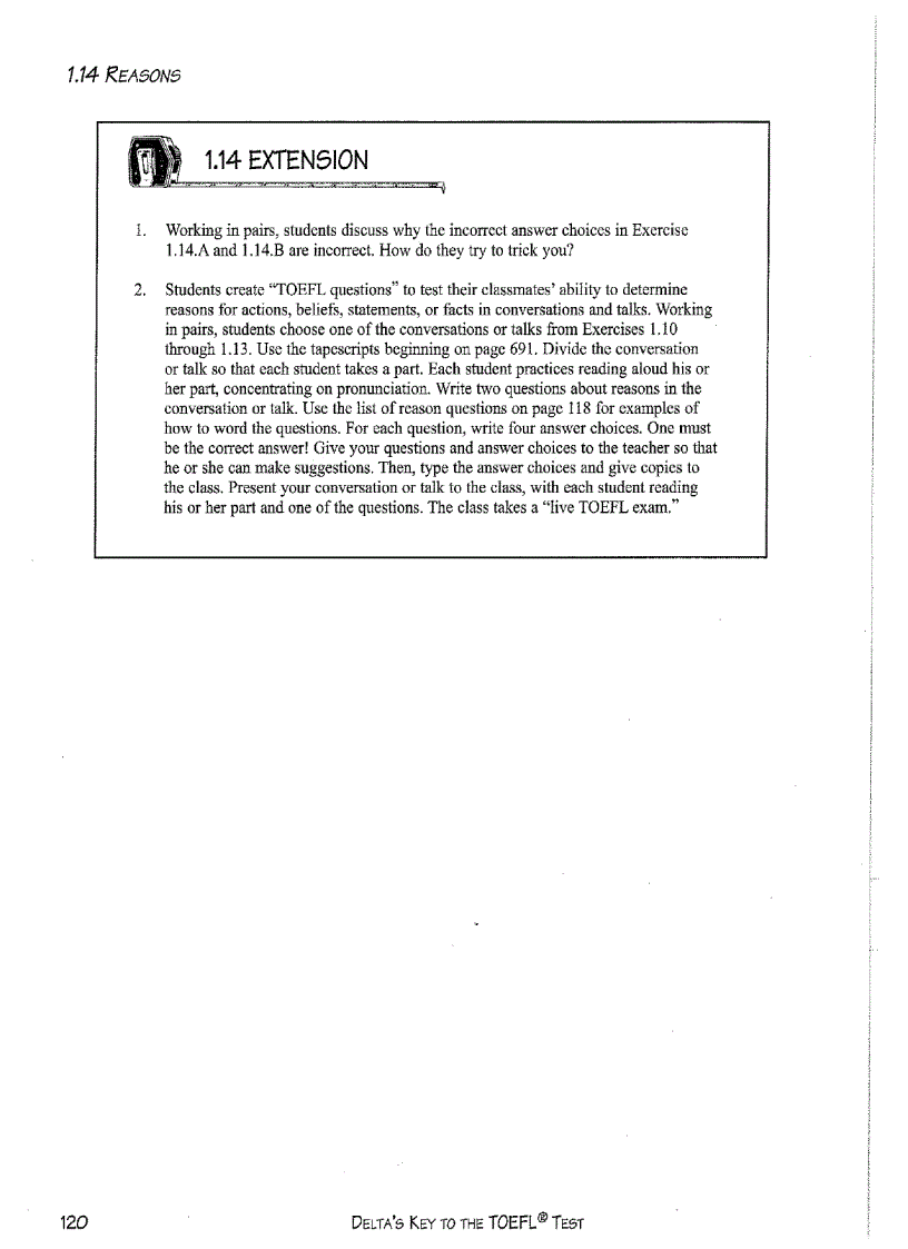 image for page Delta s key to the toefl test part 13