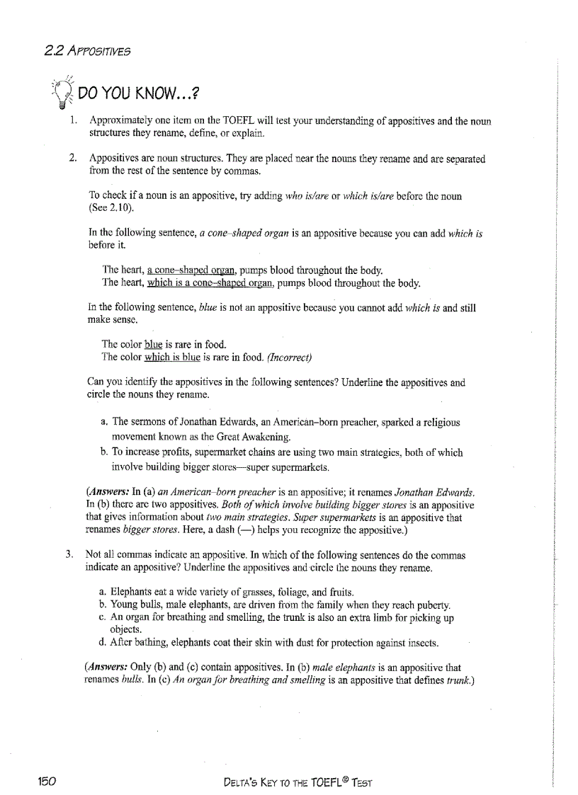 image for page Delta s key to the toefl test part 16