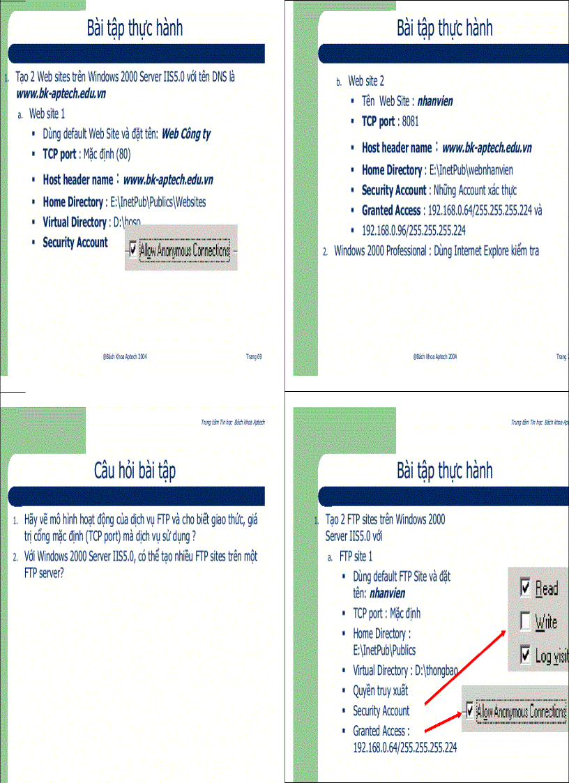 image for page QUẢN TRỊ MẠNG WINDOWS 2000 Nâng cao