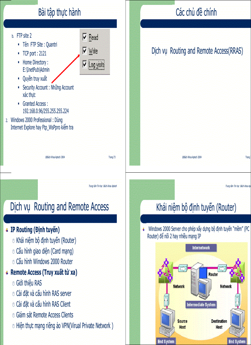 image for page QUẢN TRỊ MẠNG WINDOWS 2000 Nâng cao