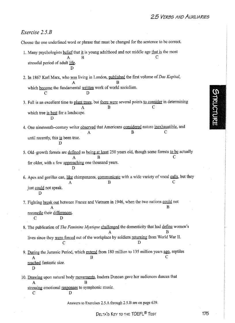 image for page Delta s key to the toefl test part 19