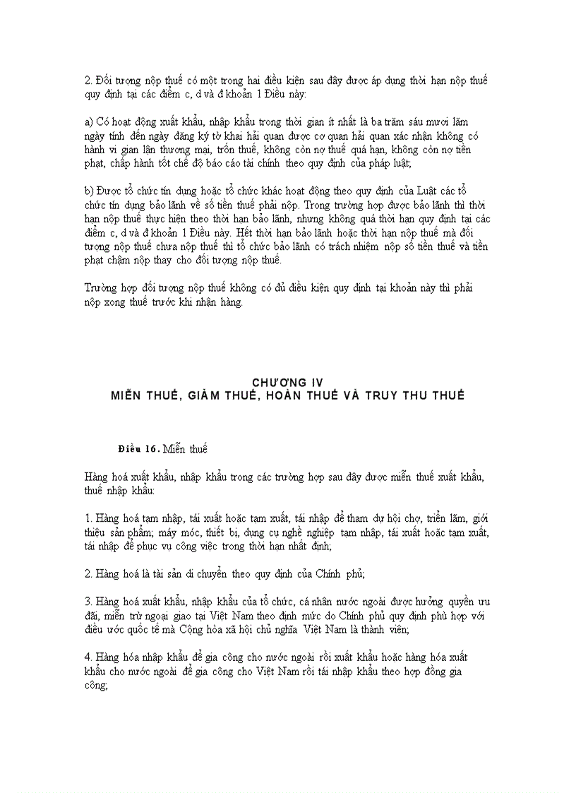 image for page Luật thuế xuất nhập khẩu 2005