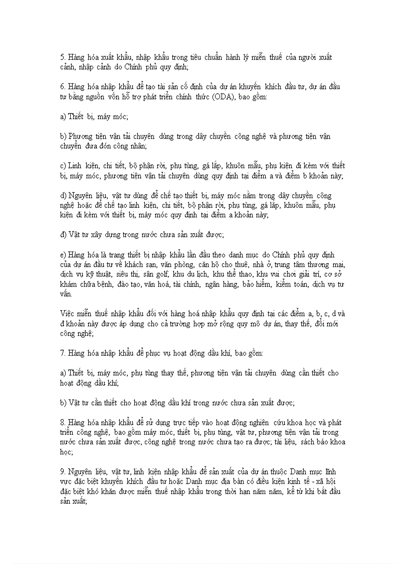 image for page Luật thuế xuất nhập khẩu 2005