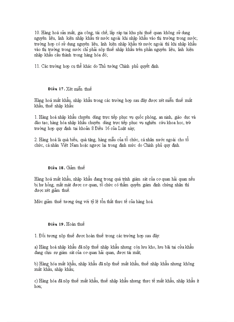 image for page Luật thuế xuất nhập khẩu 2005