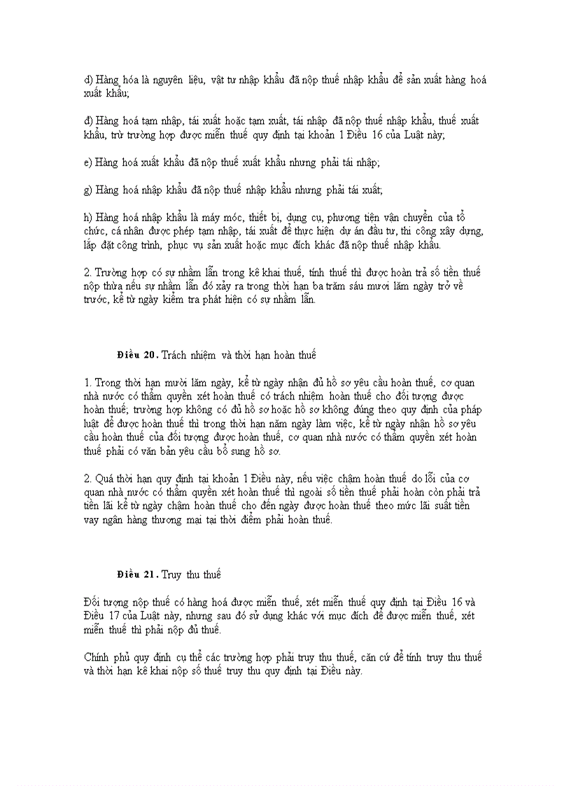 image for page Luật thuế xuất nhập khẩu 2005