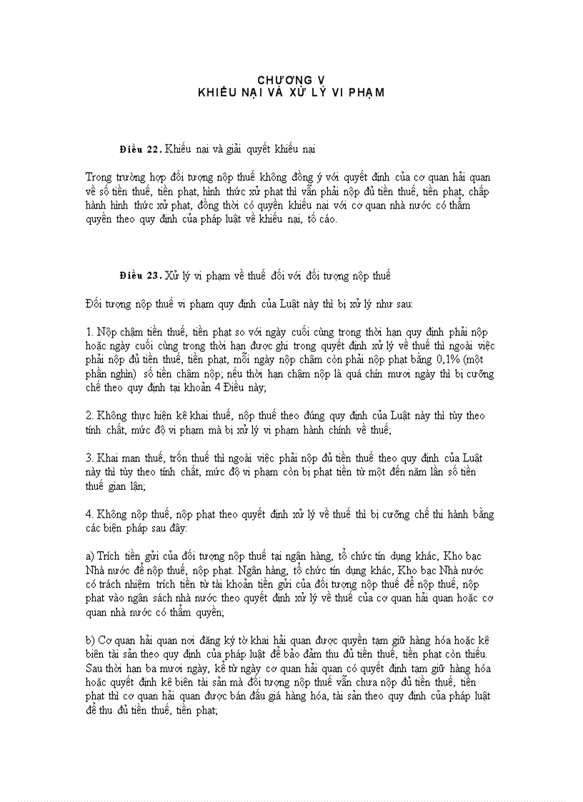 image for page Luật thuế xuất nhập khẩu 2005