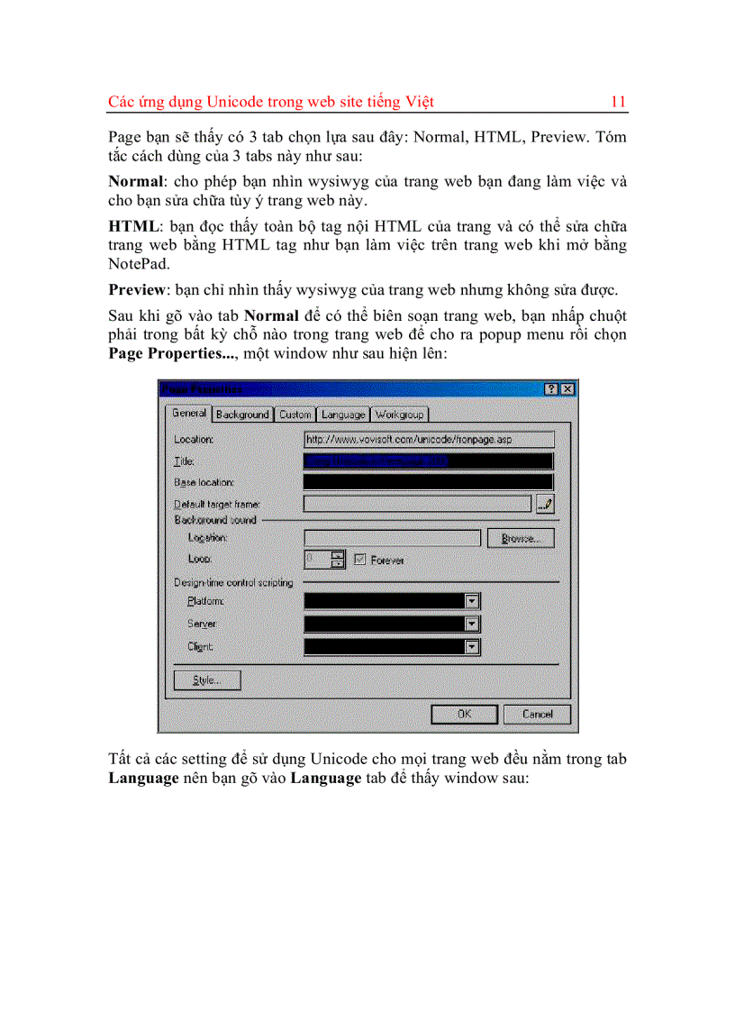 image for page Các ứng dụng Unicode trong website tiếng Việt
