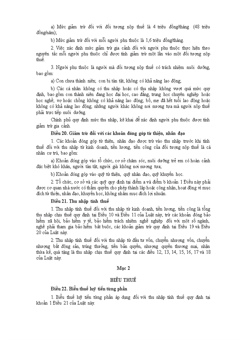 image for page Luật thuế thu nhập cá nhân 1