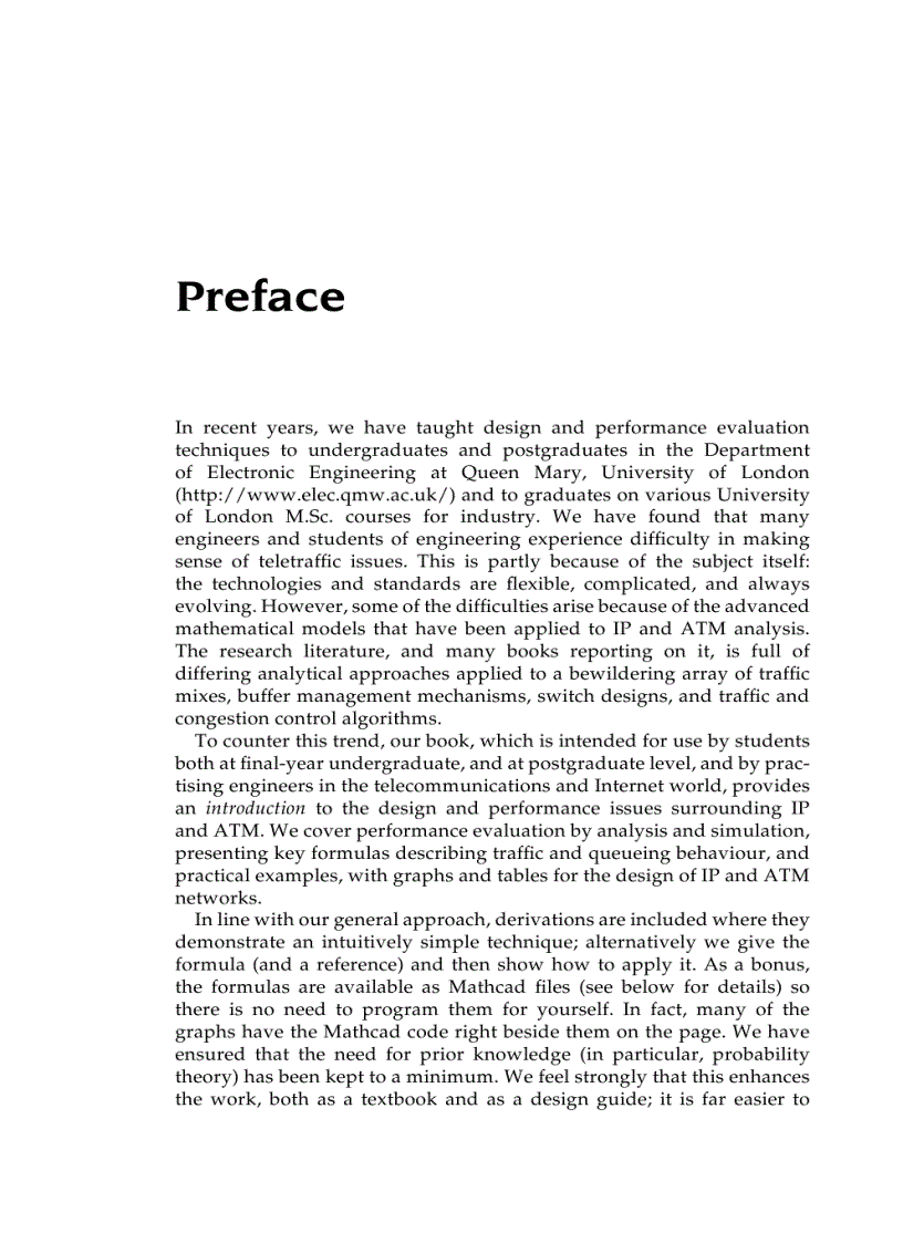 image for page Introduction to IP and ATM Design and Performance