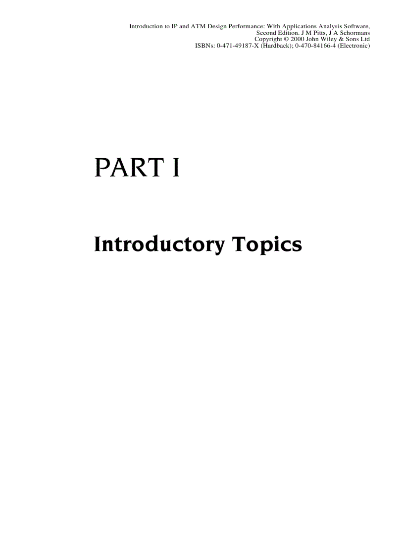 image for page Introduction to IP and ATM Design and Performance