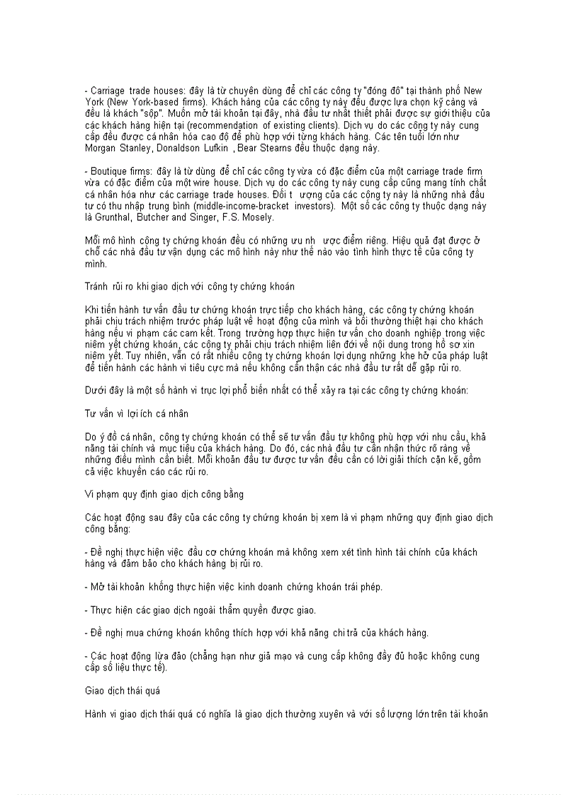 image for page Công ty chứng khoán và những vấn đề cần quan tâm