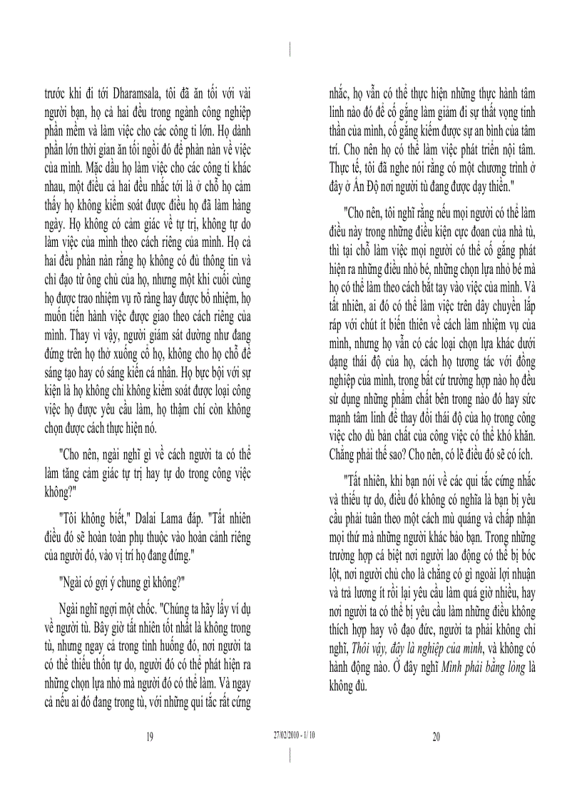 image for page Nghệ thuật của hạnh phúc trong công việc Đức Dalai Lama Howard C Culter