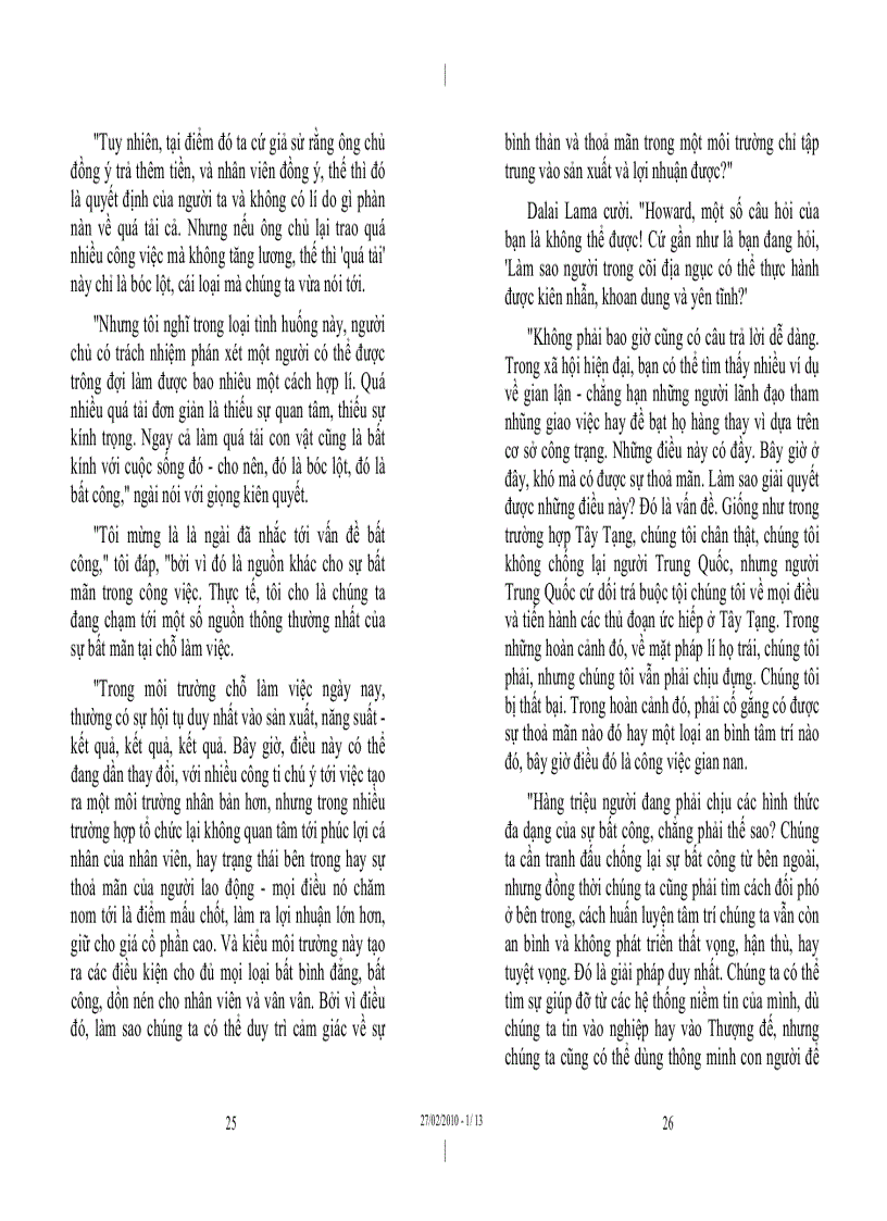 image for page Nghệ thuật của hạnh phúc trong công việc Đức Dalai Lama Howard C Culter