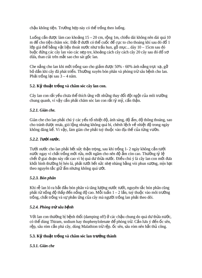 image for page Kỹ thuật trồng hoa lan