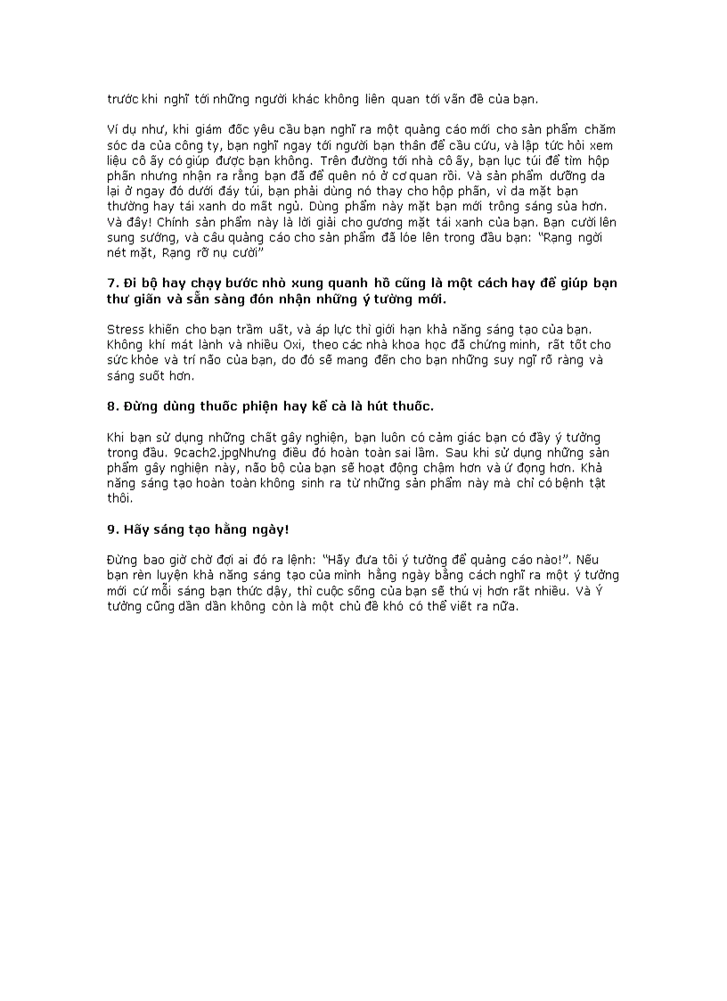 image for page 9 Cách để nâng cao khả năng sáng tạo