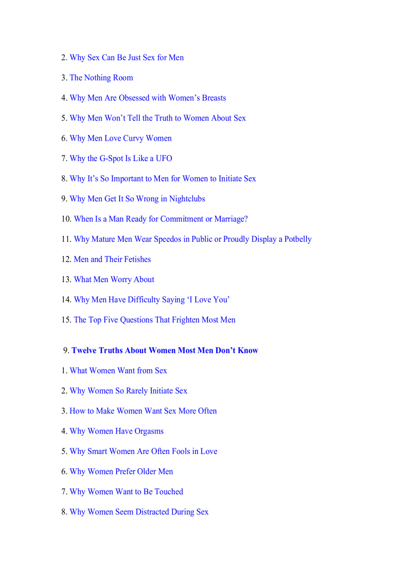 image for page Why Men Want Sex and Women Need Love