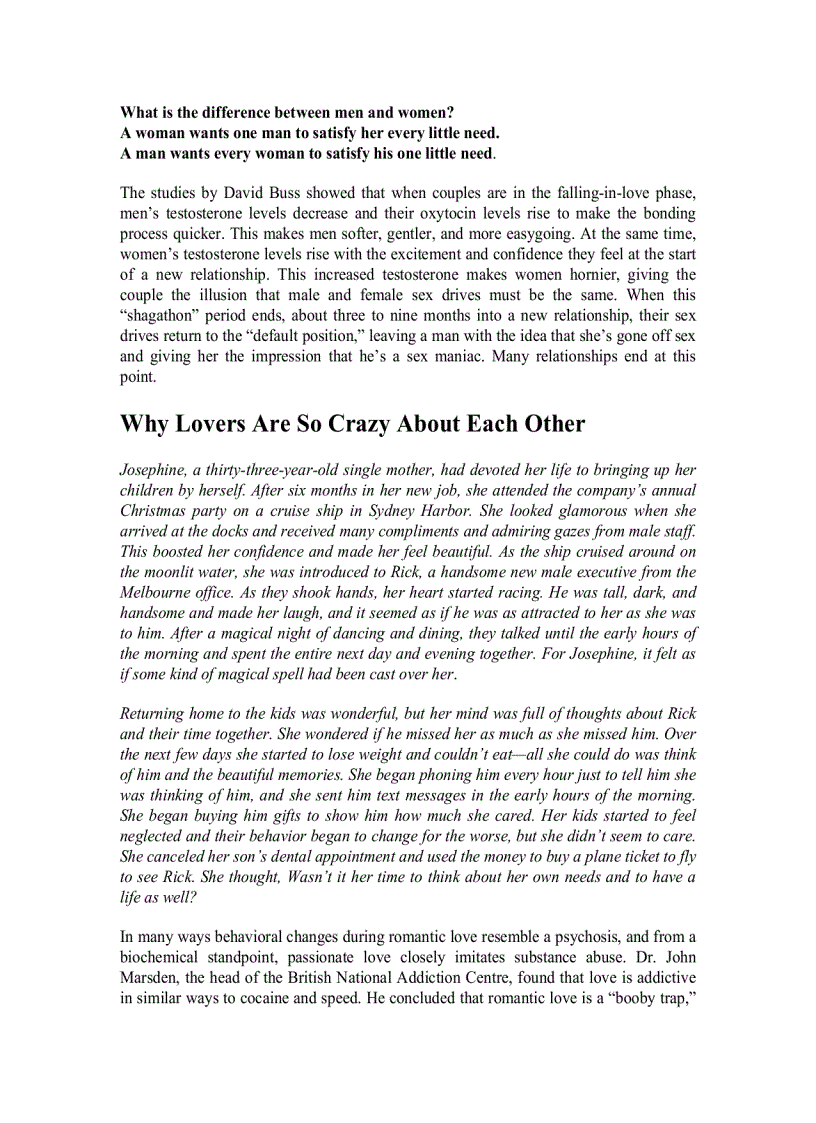 image for page Why Men Want Sex and Women Need Love