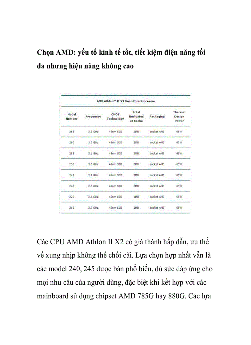 image for page Chọn CPU cho HDPC