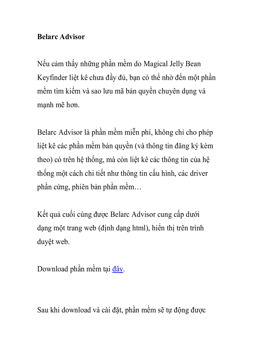 image for page Sao lưu thông tin bản quyền các phần mềm đang có trên hệ thống