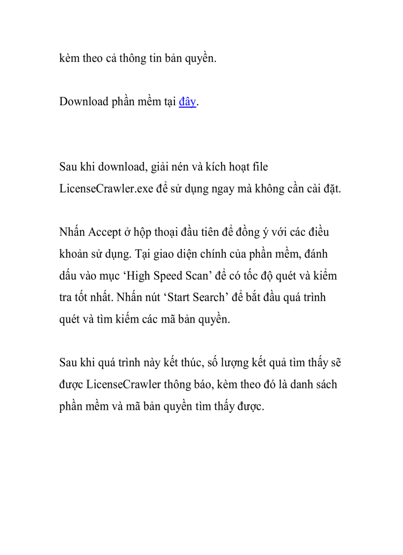 image for page Sao lưu thông tin bản quyền các phần mềm đang có trên hệ thống