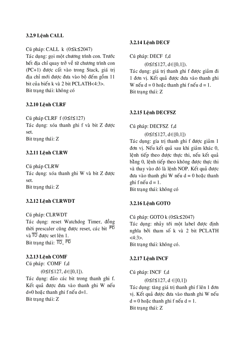 image for page Giáo trình hoàn chỉnh vi điều khiển PIC 8