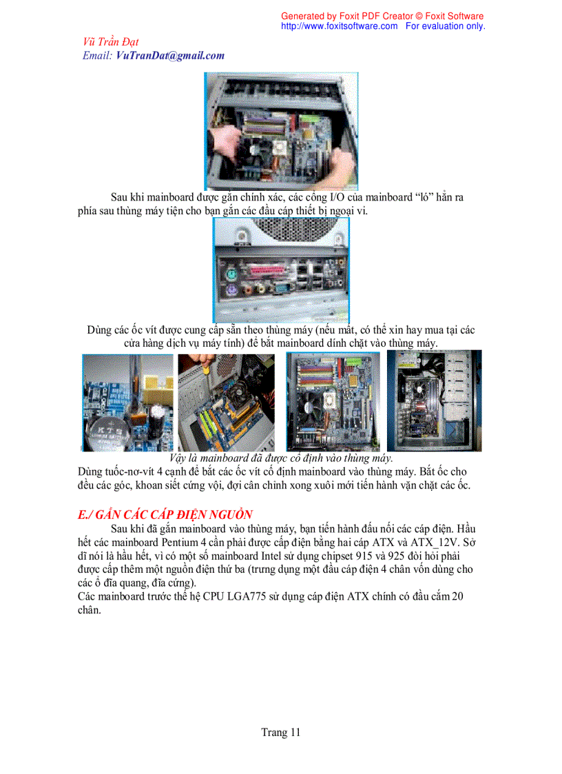 image for page Phần 1 Nhận diện và công dụng của các thiết bị máy tính và các thiết bị liên quan