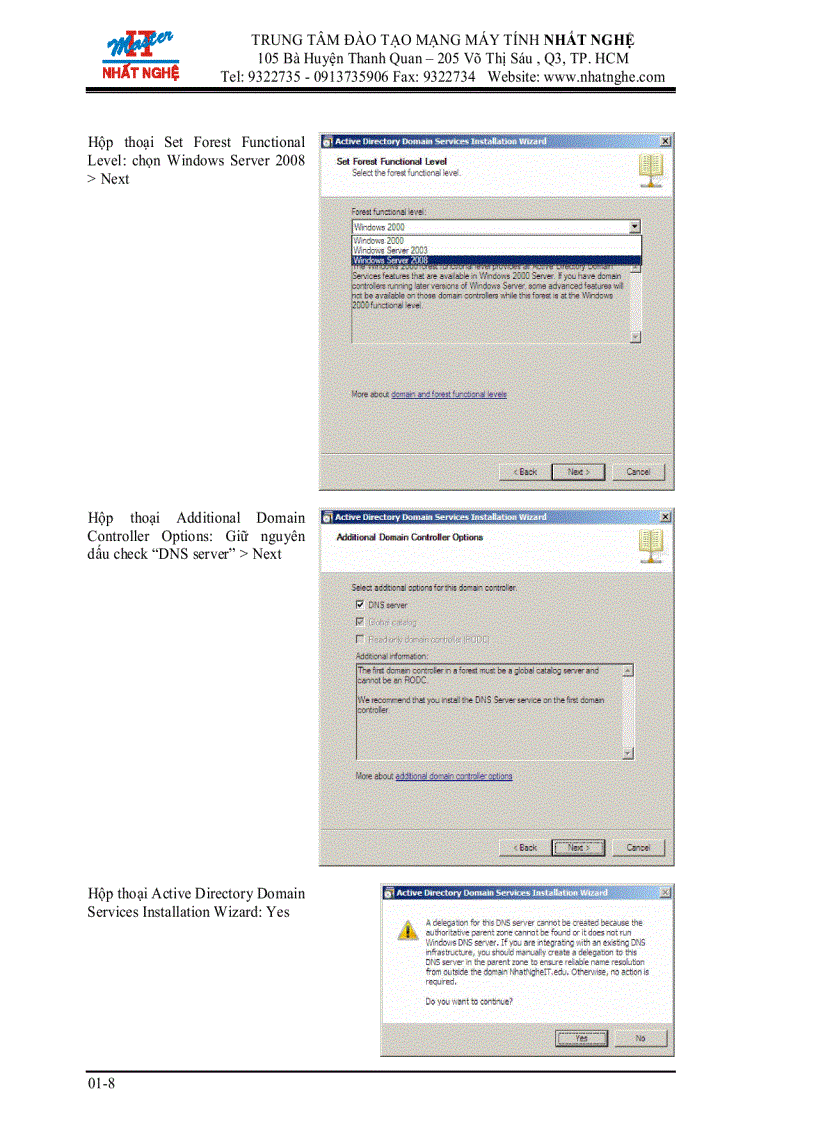 image for page Xây dựng Domain Controller tích hợp DNS server