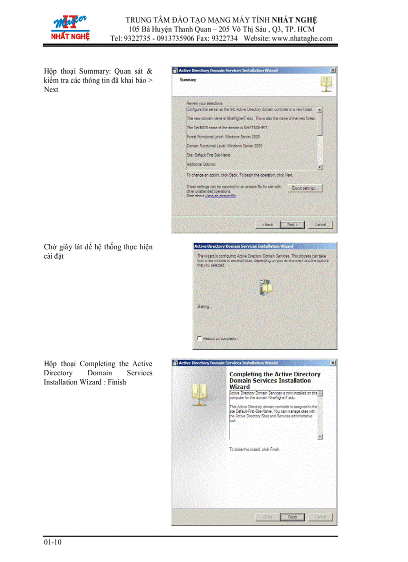 image for page Xây dựng Domain Controller tích hợp DNS server