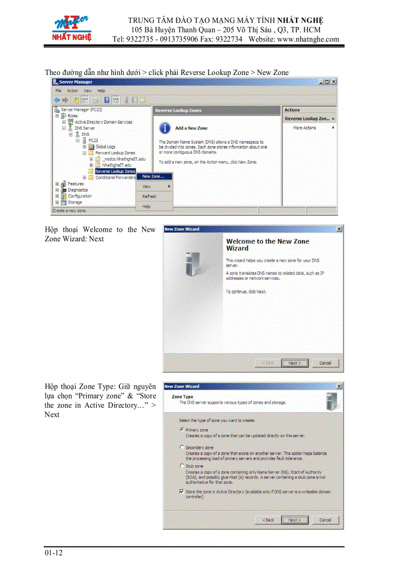 image for page Xây dựng Domain Controller tích hợp DNS server