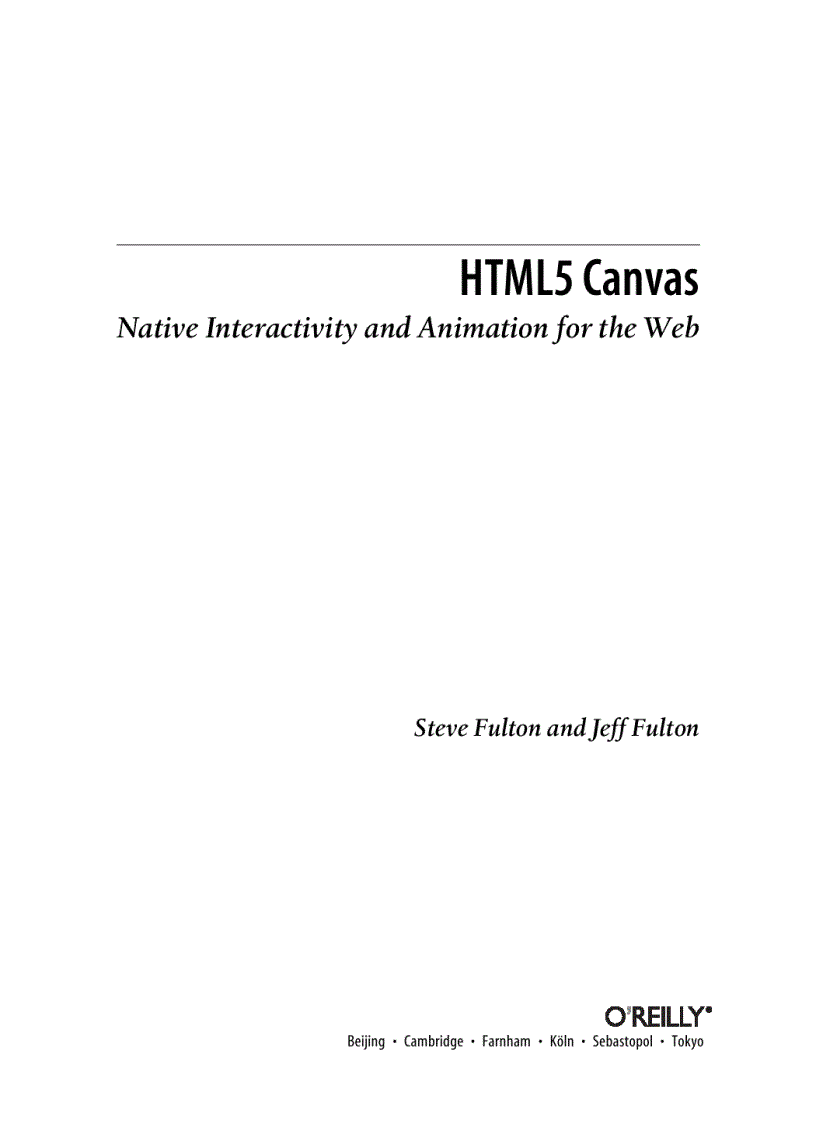 image for page HTML5 Canvas
