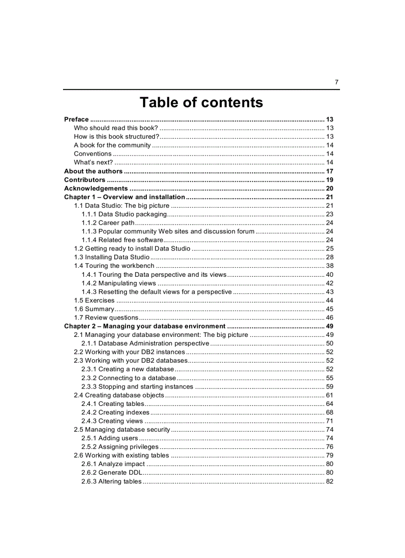 image for page Getting Started with IBM Data Studio for DB2