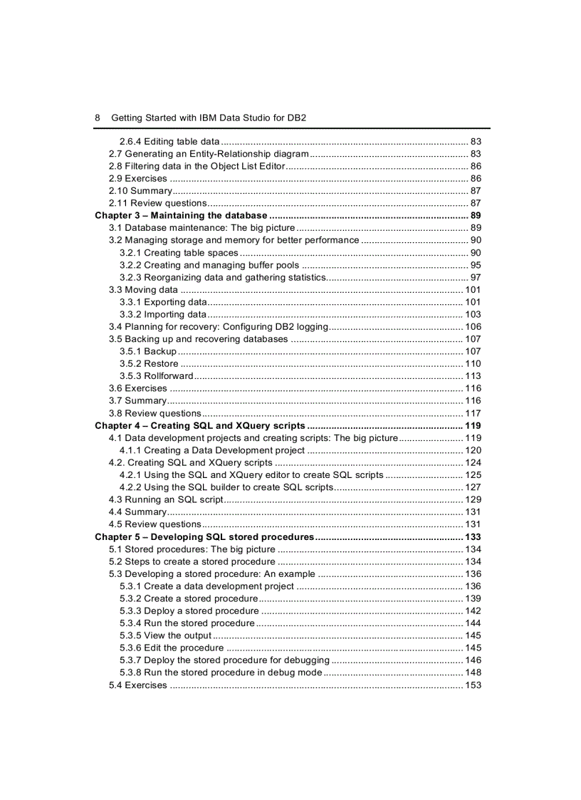 image for page Getting Started with IBM Data Studio for DB2
