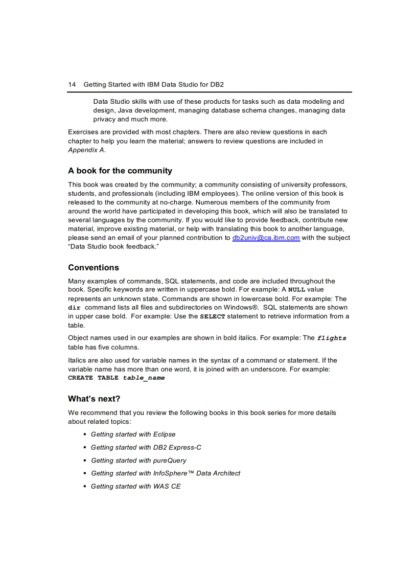 image for page Getting Started with IBM Data Studio for DB2