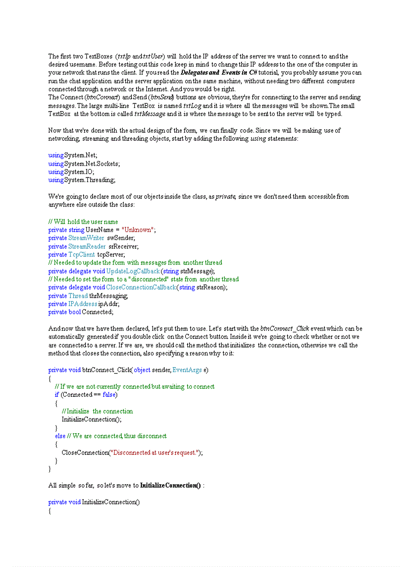 image for page Building a Chat Server and a Chat Client
