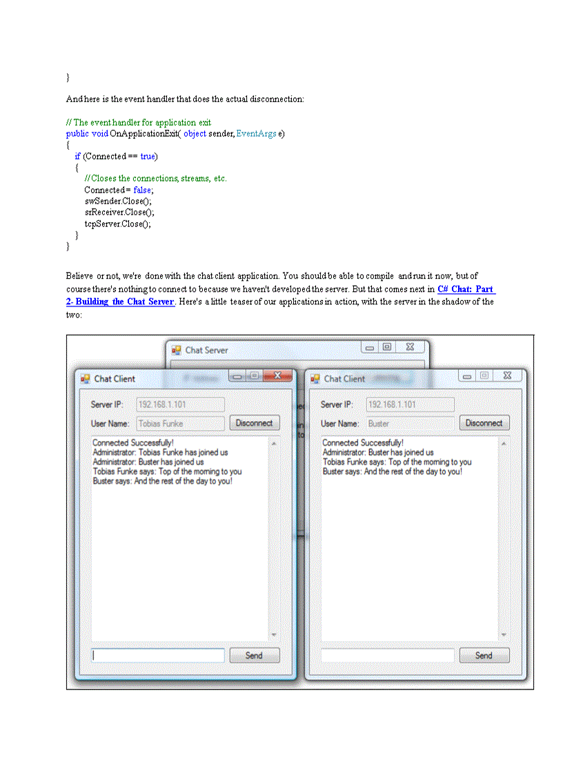 image for page Building a Chat Server and a Chat Client