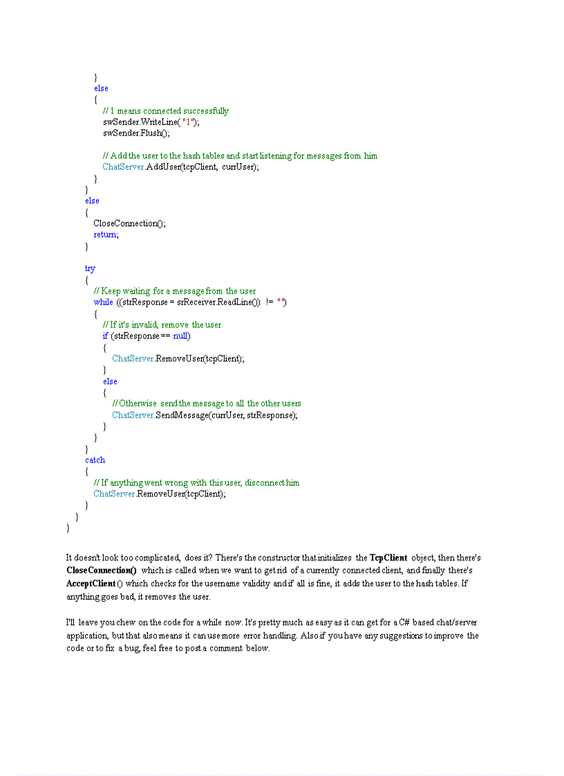 image for page Building a Chat Server and a Chat Client