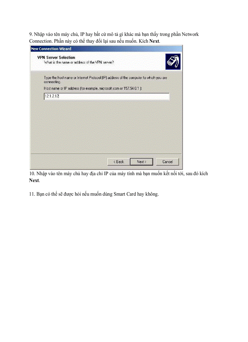 image for page Cấu hình kết nối mạng VPN trong Windows XP