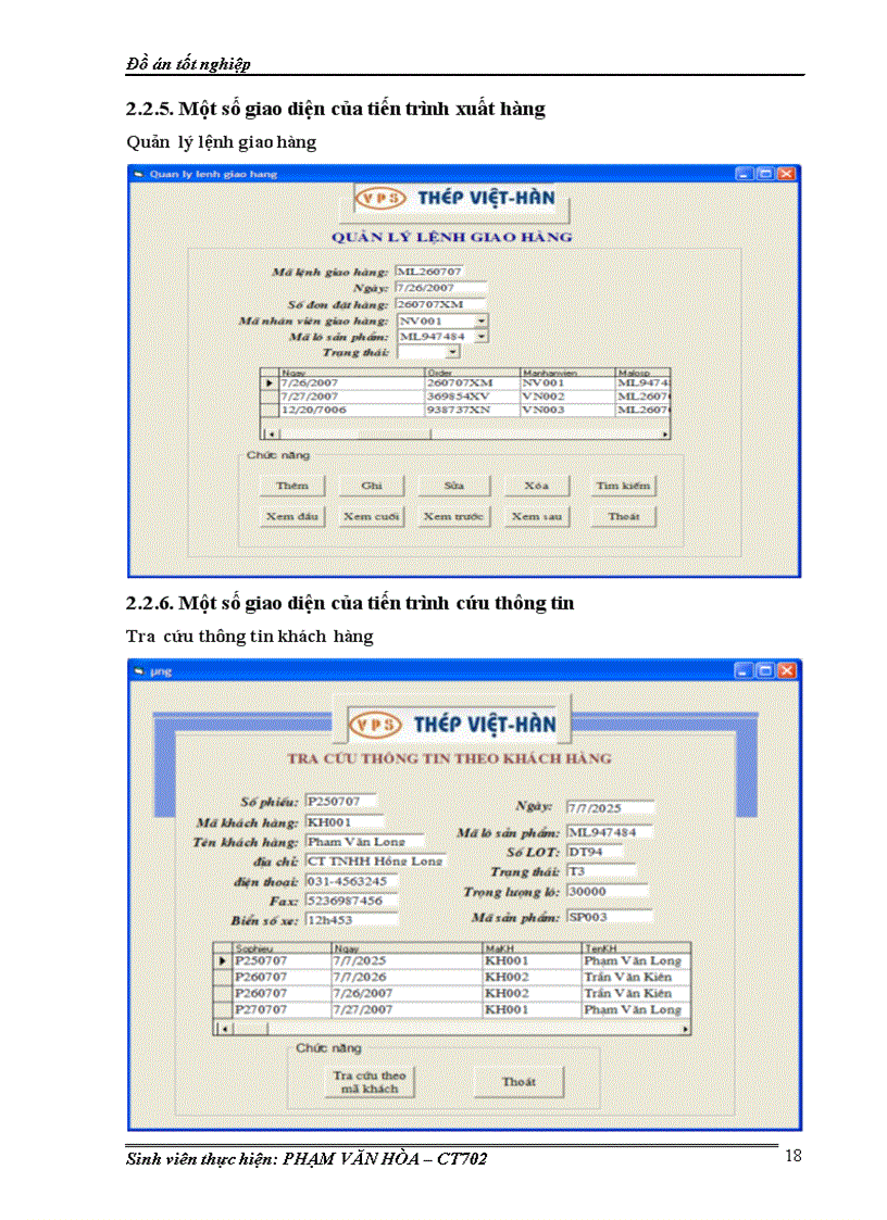 image for page Xây dựng chương trình quản lý nhập xuất hàng hóa cho công ty thép Việt Hàn