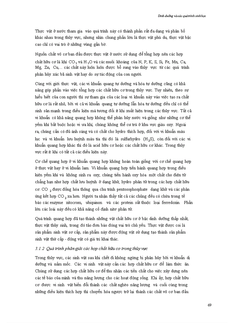 image for page Chương 5 Dinh dưỡng và các quá trình sinh học