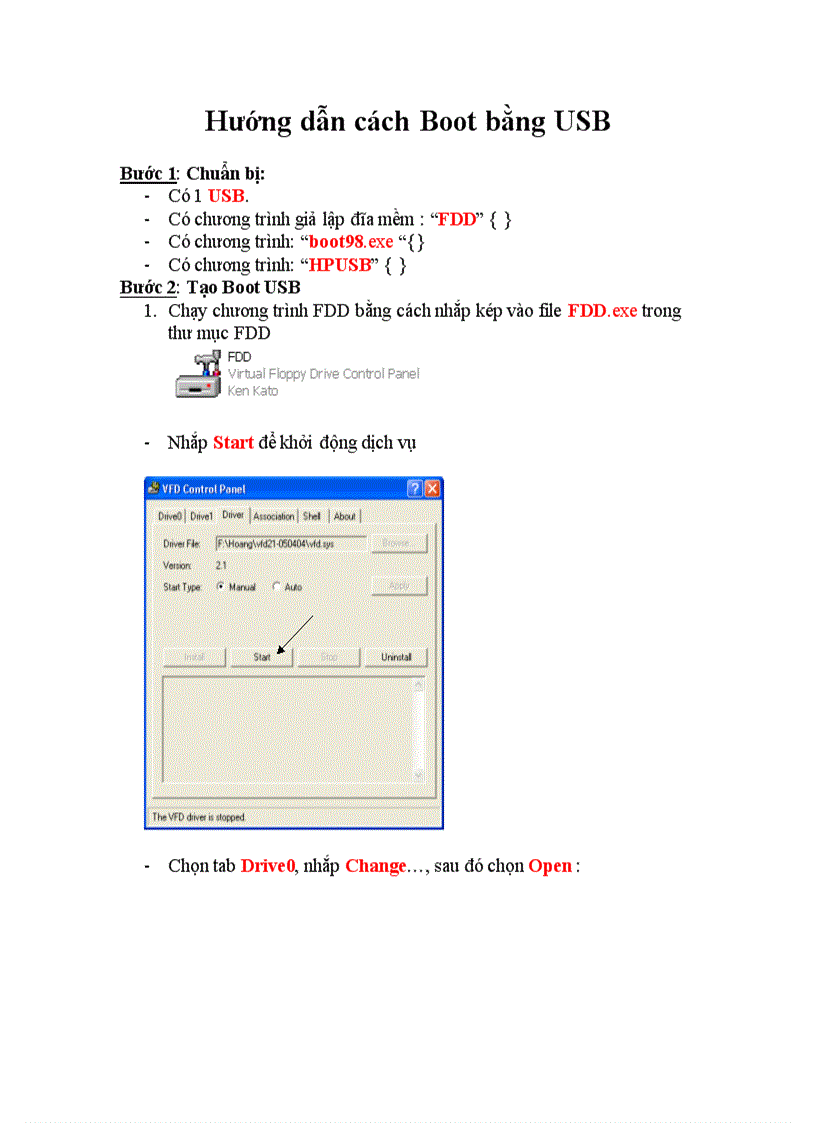 image for page Hướng dẫn cách Boot bằng USB