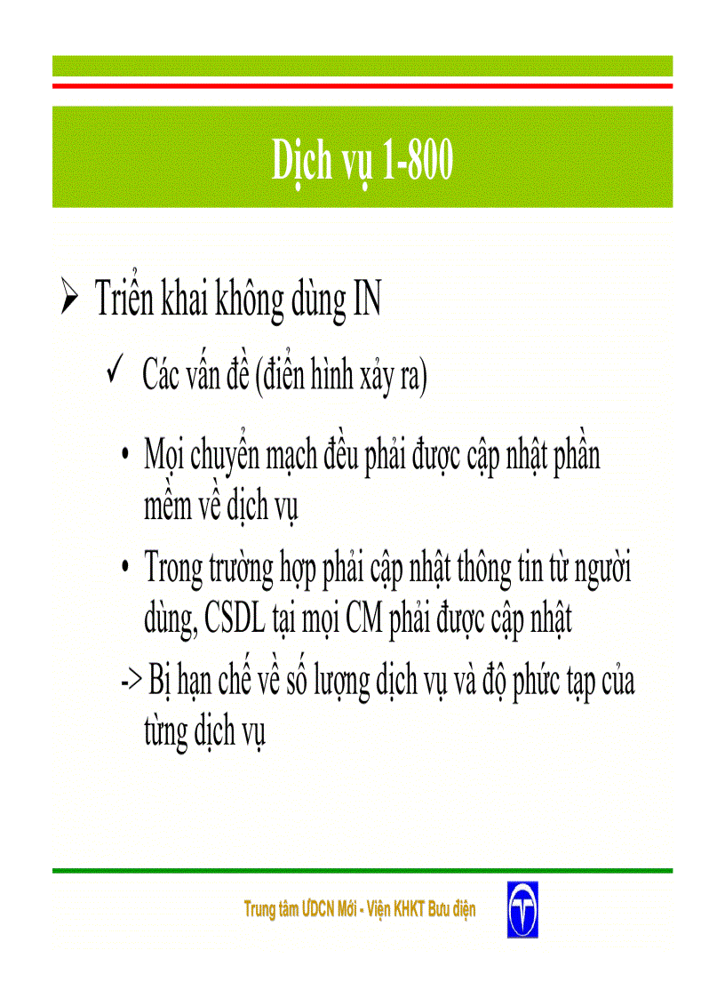 image for page Mạng thông minh và các dịch vụ của mạng thông minh
