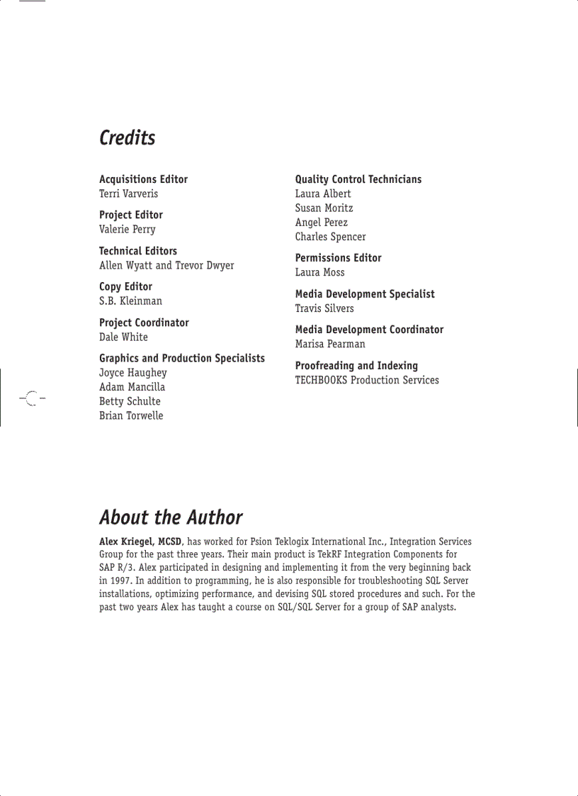 image for page Microsoft SQL Server 2000 Weekend Crash Course