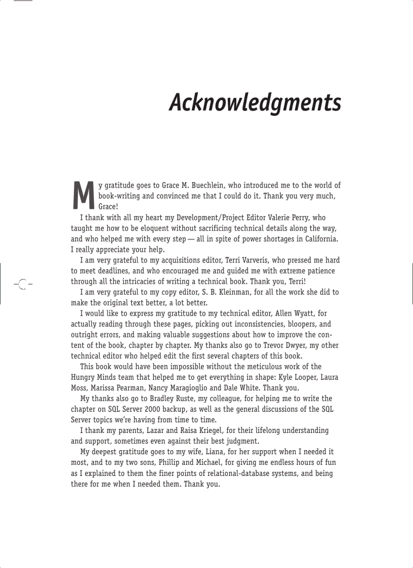 image for page Microsoft SQL Server 2000 Weekend Crash Course