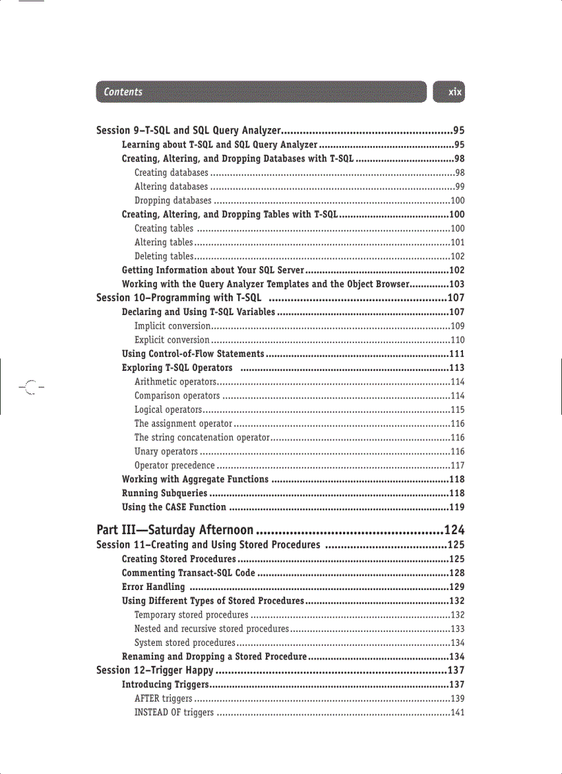 image for page Microsoft SQL Server 2000 Weekend Crash Course