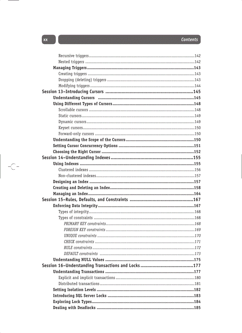 image for page Microsoft SQL Server 2000 Weekend Crash Course