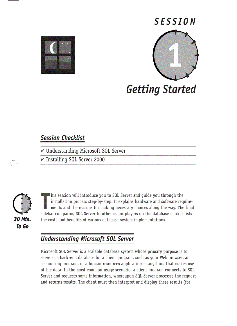 image for page Microsoft SQL Server 2000 Weekend Crash Course