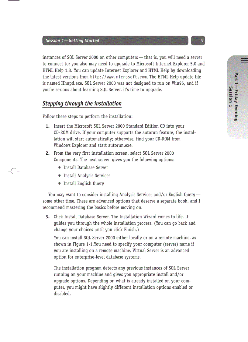 image for page Microsoft SQL Server 2000 Weekend Crash Course