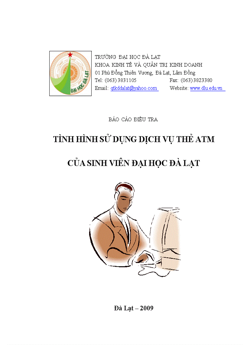 image for page Tình hình sử dụng dịch vụ thẻ atm của sinh viên đại học đà lạt