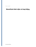 SharePoint khái niệm và hoạt động