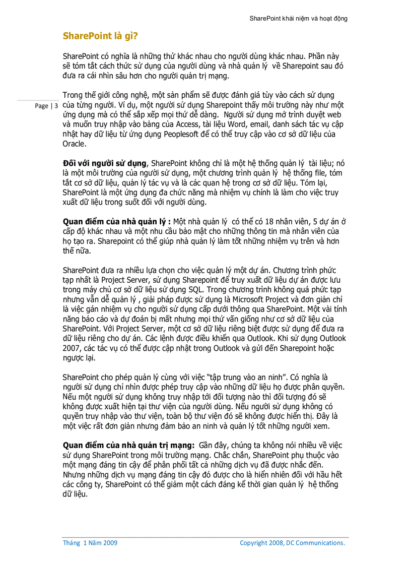 image for page SharePoint khái niệm và hoạt động